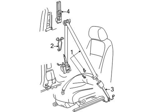 2023 Volkswagen ID.4 Front Seat Belts