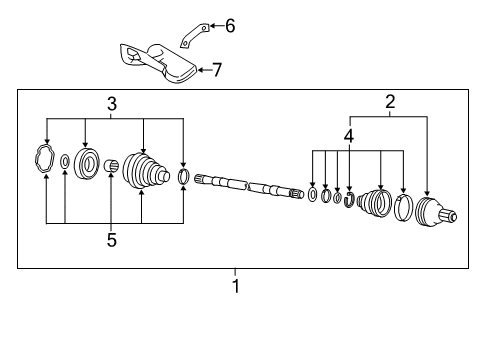 2013 Volkswagen Jetta Drive Axles - Front Diagram 5