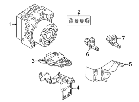 2024 Volkswagen Taos ABS Components