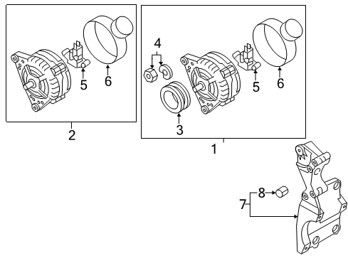 2009 Volkswagen Jetta Alternator Diagram 4