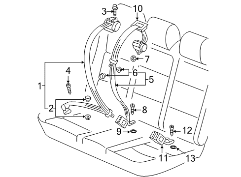 2013 Volkswagen Jetta Seat Belt