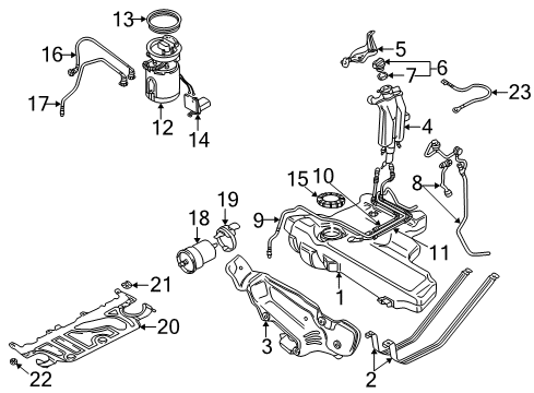Fuel Gauge Sending Unit Diagram for 8L0-919-673-J