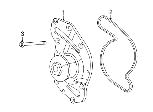 2012 Volkswagen Routan Water Pump