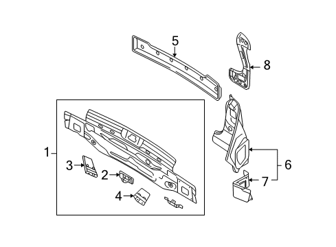 2013 Volkswagen Golf R Rear Body