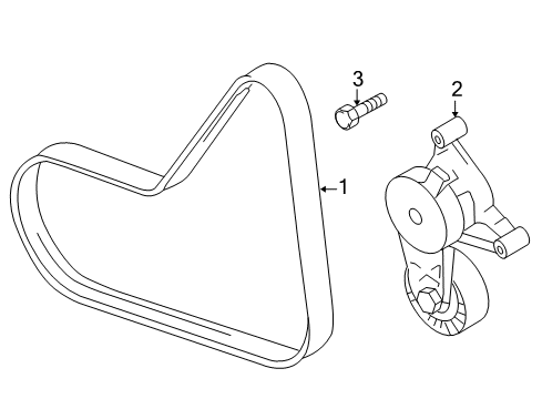 2013 Volkswagen Jetta Belts & Pulleys, Maintenance Diagram 1