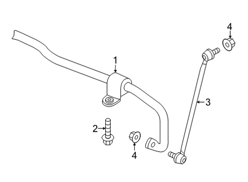 2024 Volkswagen GTI Stabilizer Bar & Components - Front