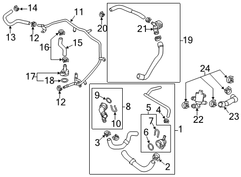 2020 Volkswagen Tiguan Hoses, Lines & Pipes