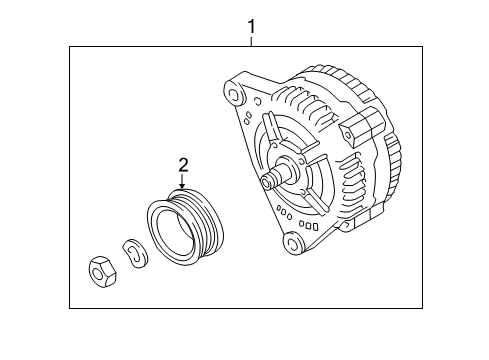 2005 Volkswagen Phaeton Alternator