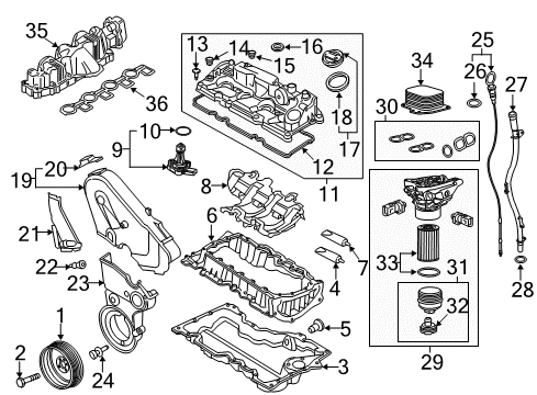 2015 Volkswagen Beetle Cap Diagram for 03N-115-433-C