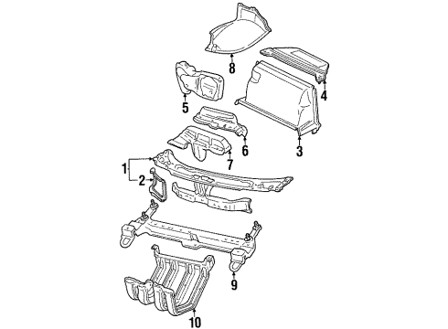 1995 Volkswagen Passat Radiator Support