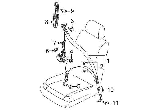 2022 Volkswagen Jetta Seat Belt