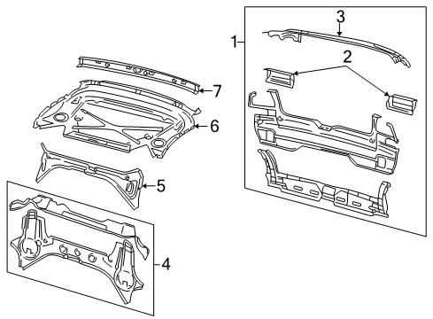 1999 Volkswagen Cabrio Rear Body