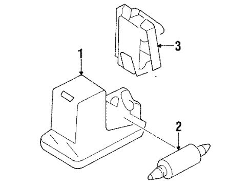 1999 Volkswagen Cabrio Cargo Lamps
