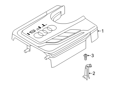2015 Volkswagen Jetta Engine Appearance Cover