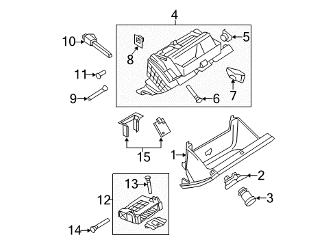 2008 Volkswagen Passat Glove Box