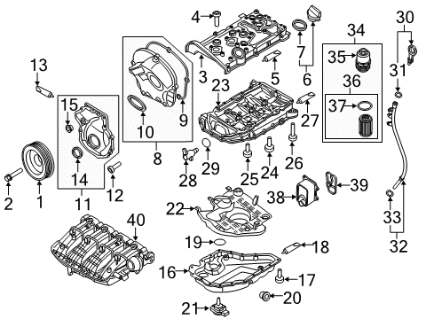 2014 Volkswagen Beetle Intake Manifold Diagram for 07K-133-201-M