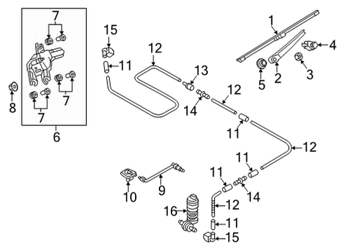 2024 Volkswagen GTI Wiper & Washer Components