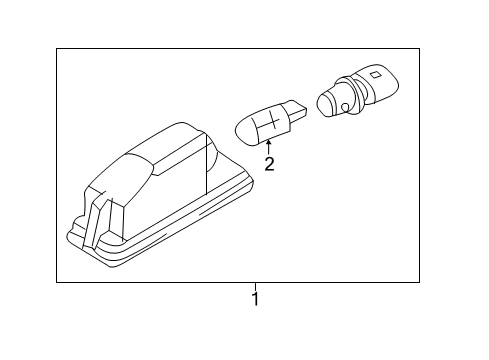 2016 Volkswagen Eos License Lamps