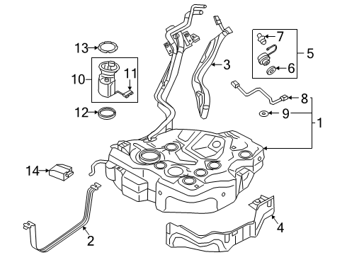 2021 Volkswagen GTI Fuel System Components