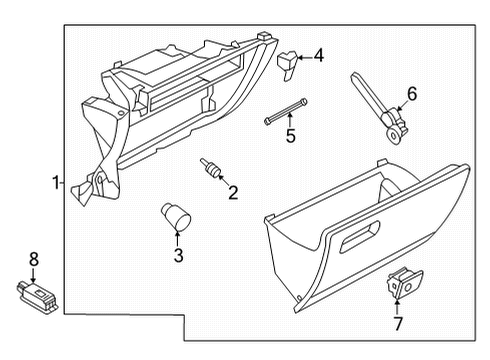 2024 Volkswagen GTI Glove Box