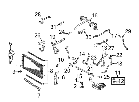Radiator Diagram for 4B0-121-251-AD