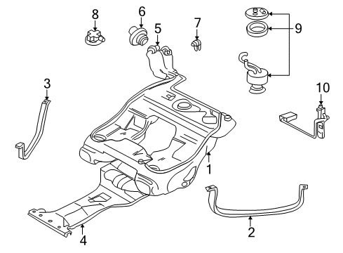 1999 Volkswagen Passat Fuel System Components