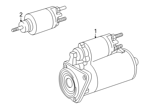 1999 Volkswagen Cabrio Starter