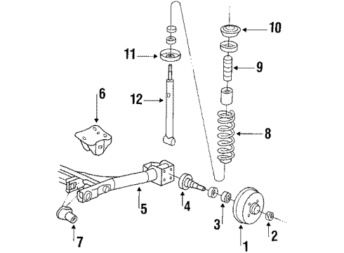 1992 Volkswagen Jetta Rear Brakes