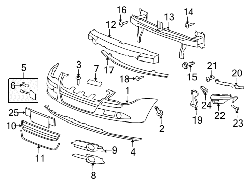 2007 Volkswagen Eos Front Bumper