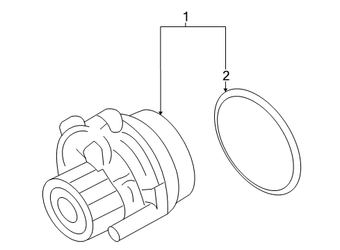 2007 Volkswagen Eos Water Pump