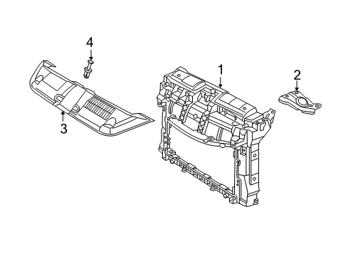 2018 Volkswagen Beetle Radiator Support