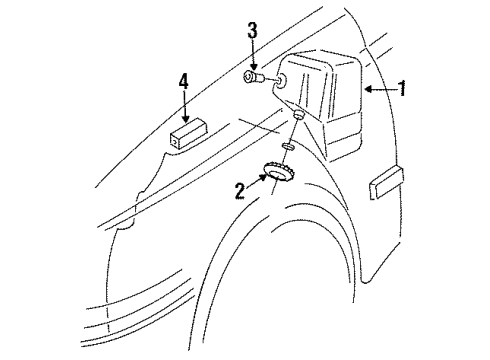 1999 Volkswagen Cabrio Vacuum Controlled Components