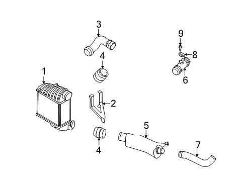 2002 Volkswagen Jetta Intercooler