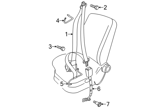 2016 Volkswagen Beetle Seat Belt