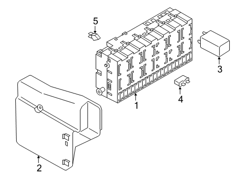 2002 Volkswagen Cabrio Fuse Box Diagram for 1H1-971-821
