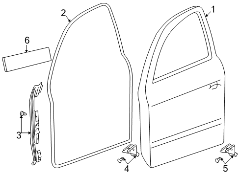 1999 Volkswagen Passat Front Door