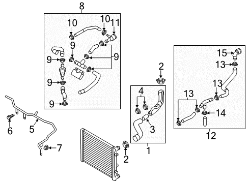 2013 Volkswagen Passat Hoses, Lines & Pipes Diagram 2