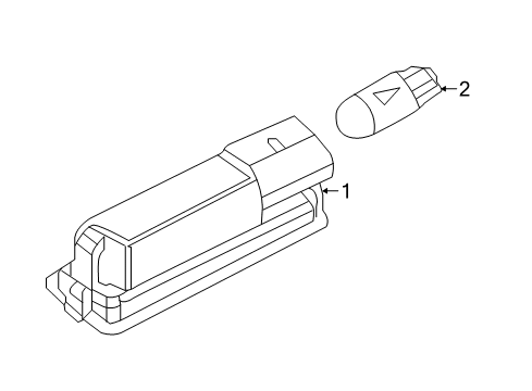 2018 Volkswagen Beetle License Lamps