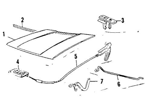 1992 Volkswagen Cabriolet Hood & Components