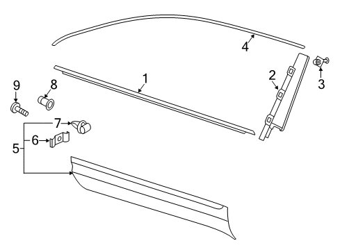 2024 Volkswagen Atlas Exterior Trim - Front Door