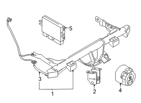 2023 Volkswagen ID.4 Trailer Hitch Components