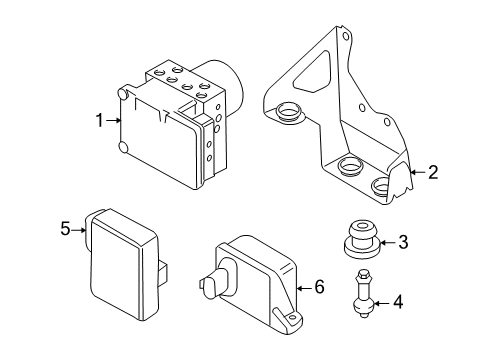 2009 Volkswagen Touareg ABS Components