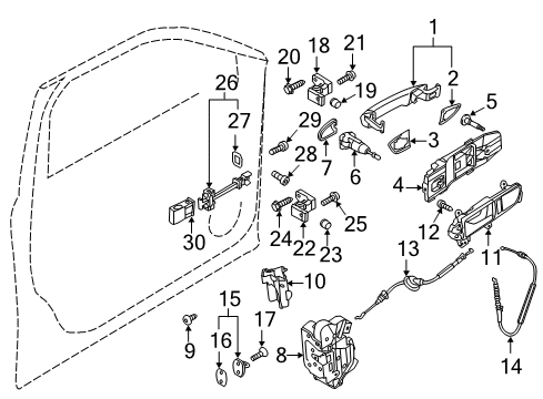 2013 Volkswagen Passat Holder Bolt Diagram for N-909-187-02