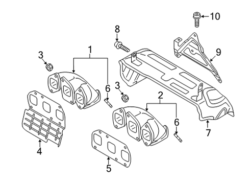 2022 Volkswagen Atlas Cross Sport Exhaust Manifold