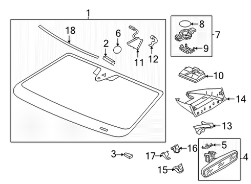 2022 Volkswagen Atlas Cross Sport Camera Diagram for 2Q0-980-653-C