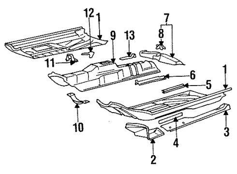 1999 Volkswagen Jetta Floor