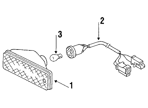 1992 Volkswagen Jetta Park Lamps