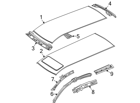 2008 Volkswagen Passat Roof & Components