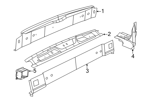 2012 Volkswagen Routan Rear Body