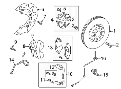 2022 Volkswagen Atlas Cross Sport Front Brakes